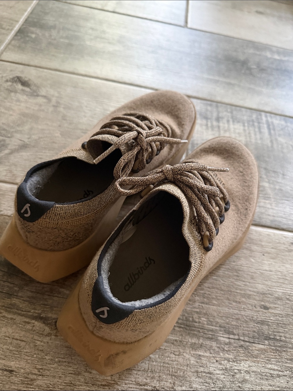 allbirds Men's Wool Runners in Taupe Brown